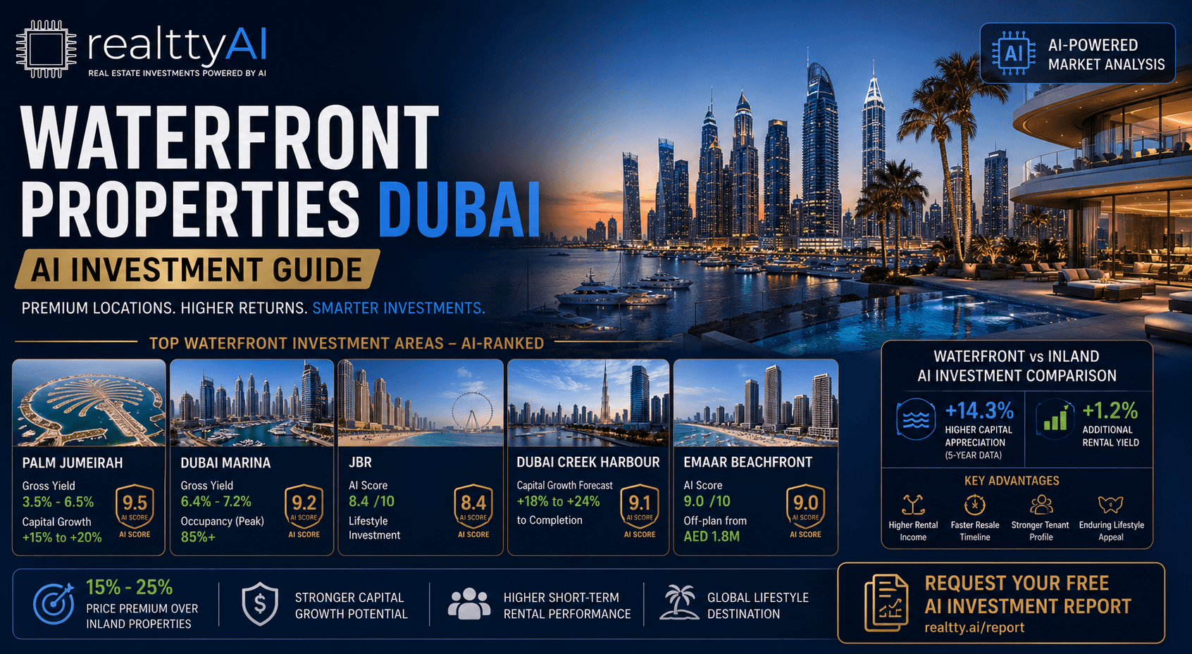 Waterfront Properties in Dubai 2026: AI Investment Guide