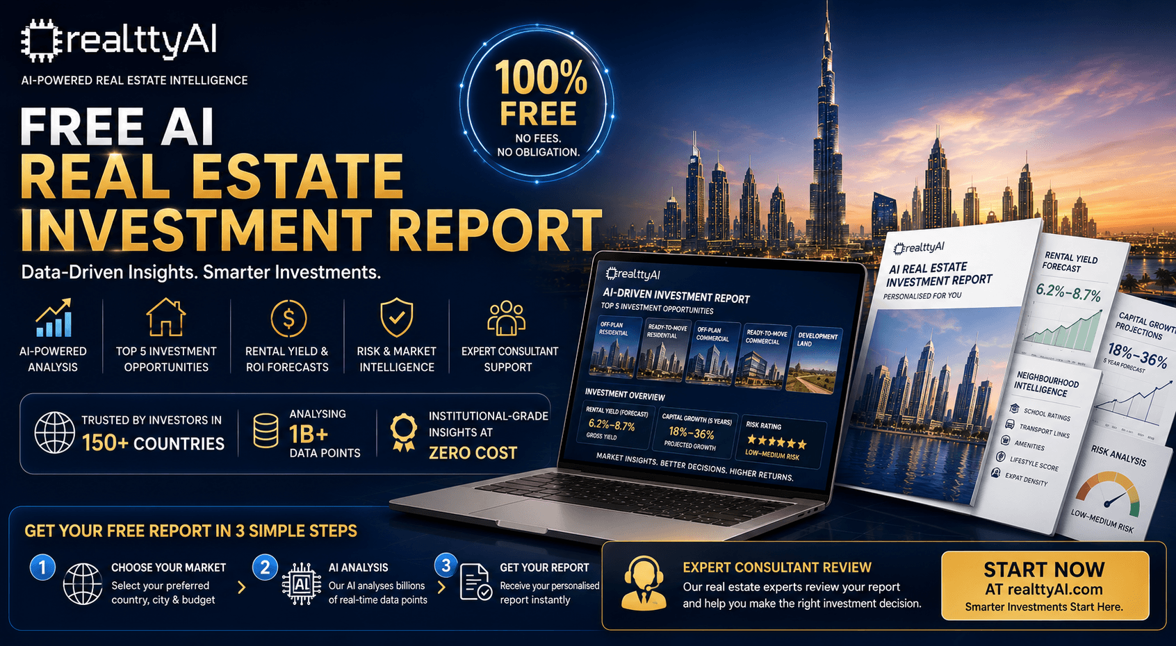 Free AI Real Estate Investment Report | How realttyAI Works
