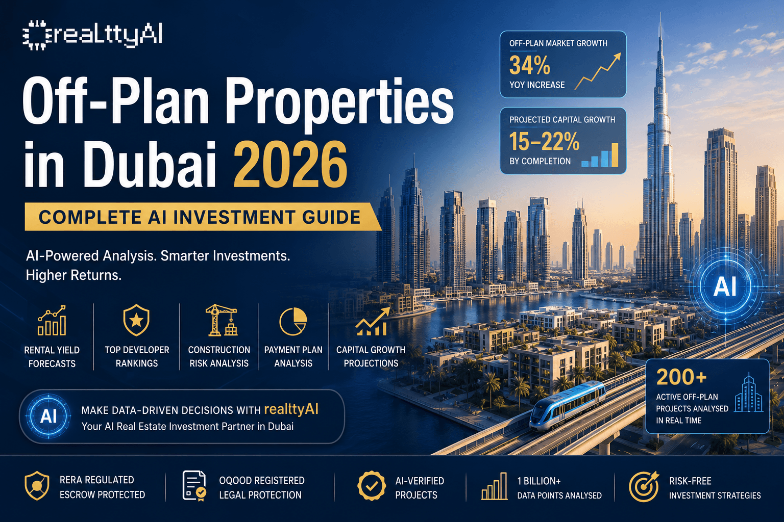 Off-Plan Properties in Dubai 2026: Complete AI Investment Guide | realttyAI