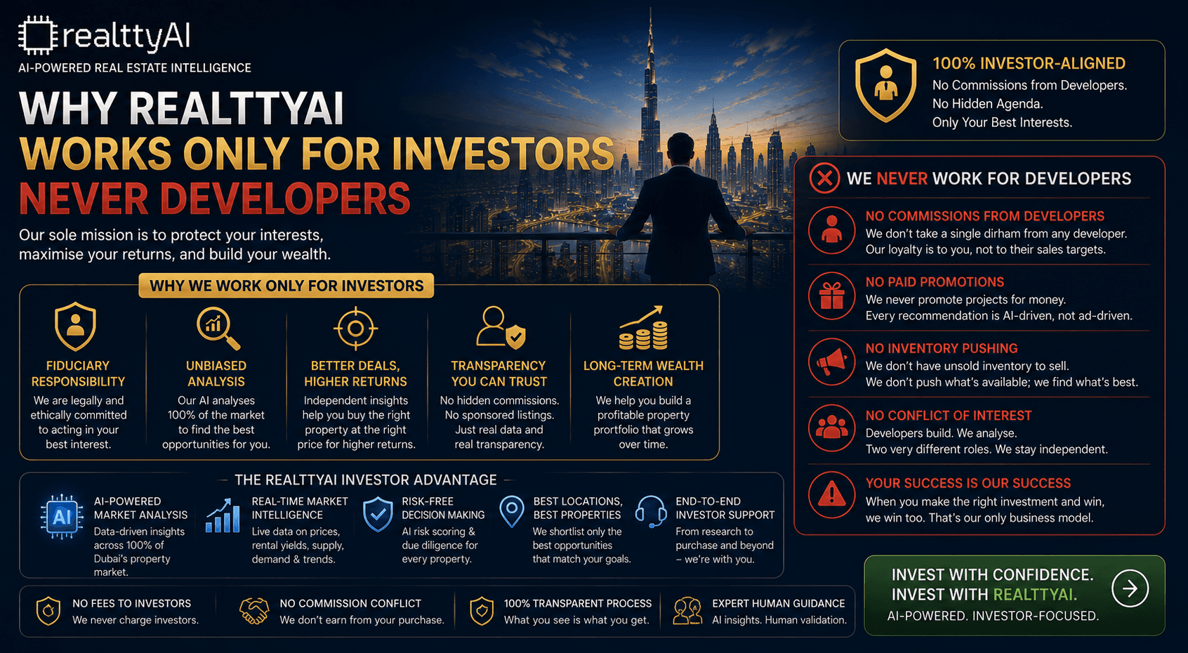 Why realttyAI Works Only for Investors — Never Developers