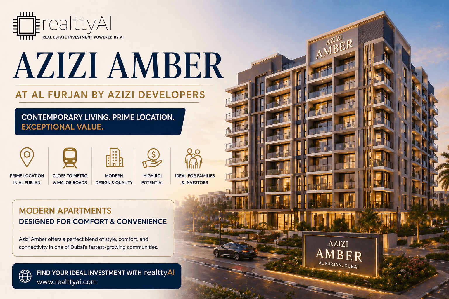 Azizi Amber at Al Furjan by Azizi Developers