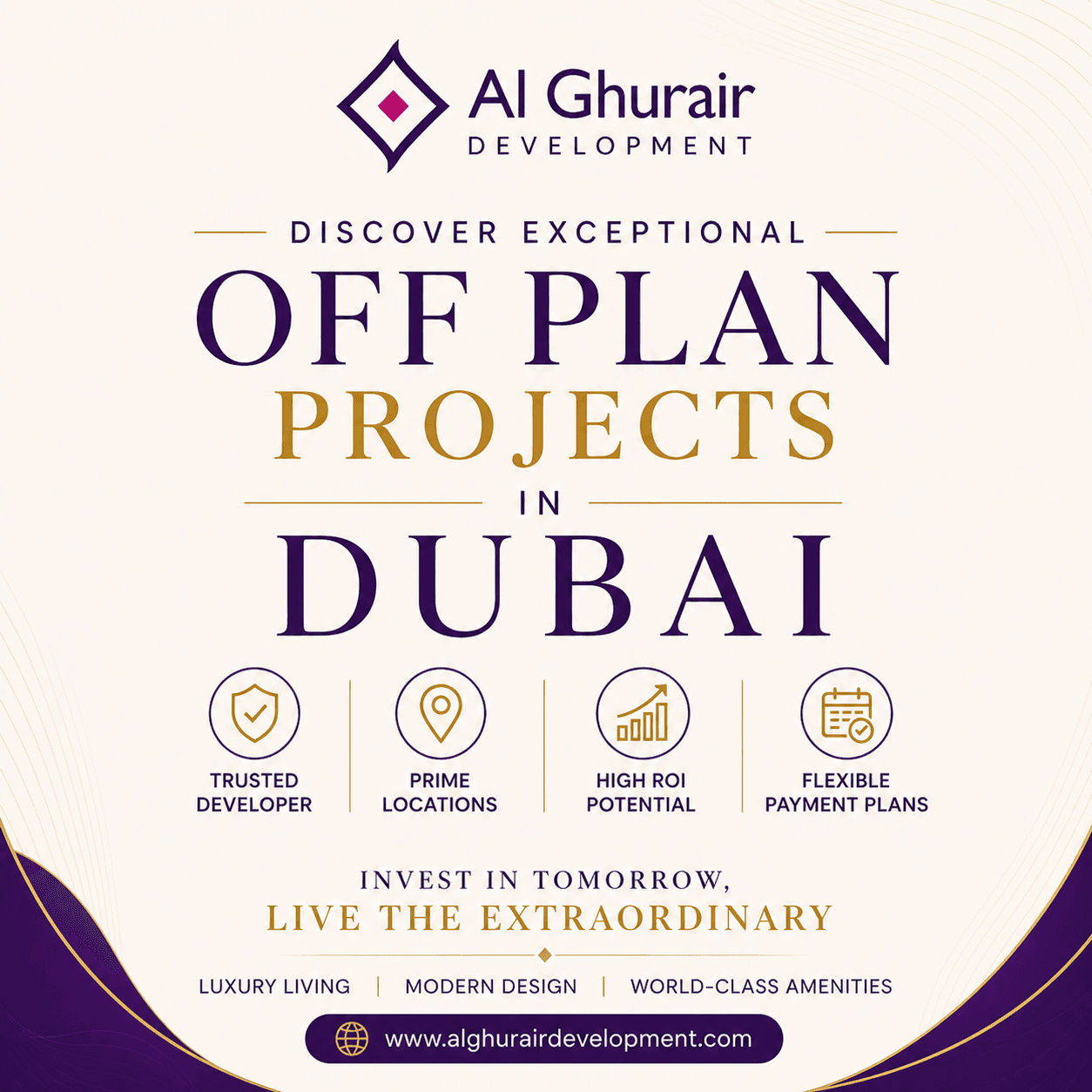 Off Plan Projects in Dubai by Al Ghurair Development