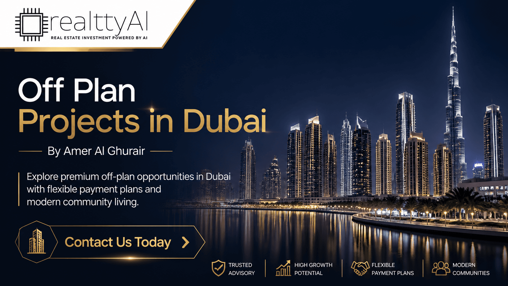 Off Plan Projects in Dubai by Amer Al Ghurair