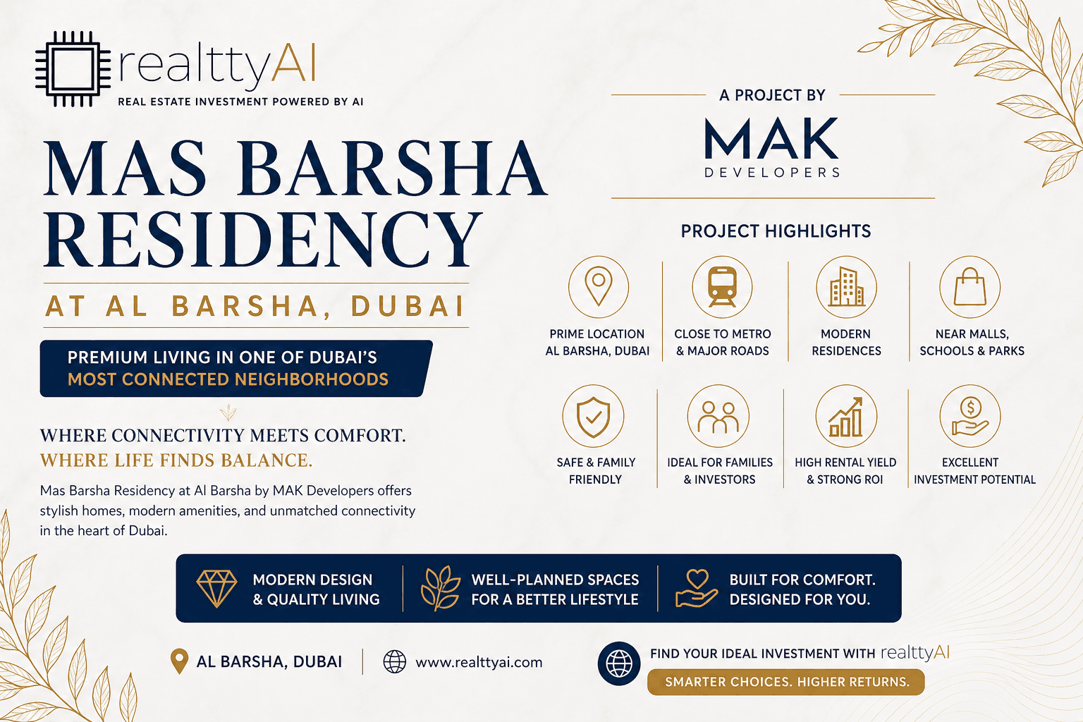 Mas Barsha Residency at Al Barsha by MAK Developers