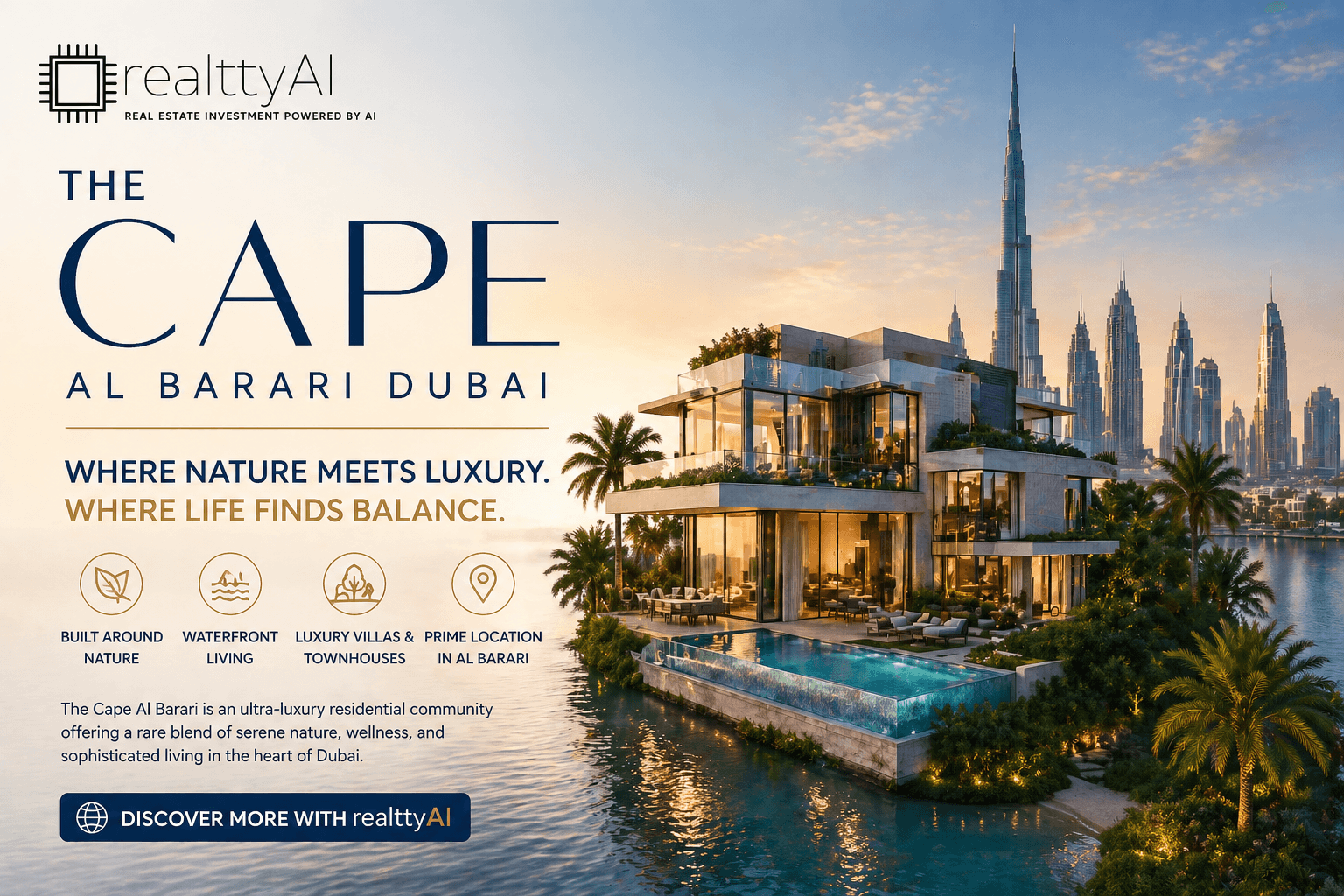 The Cape Dubai at Al Barari by Al Barari Developers